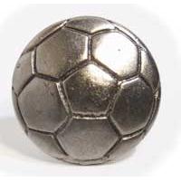 Emenee MK1042-AMS Home Classics Collection Soccer Ball 1-1/2 inch x 1-1/2 inch in Antique Matte Silver kid stuff Series
